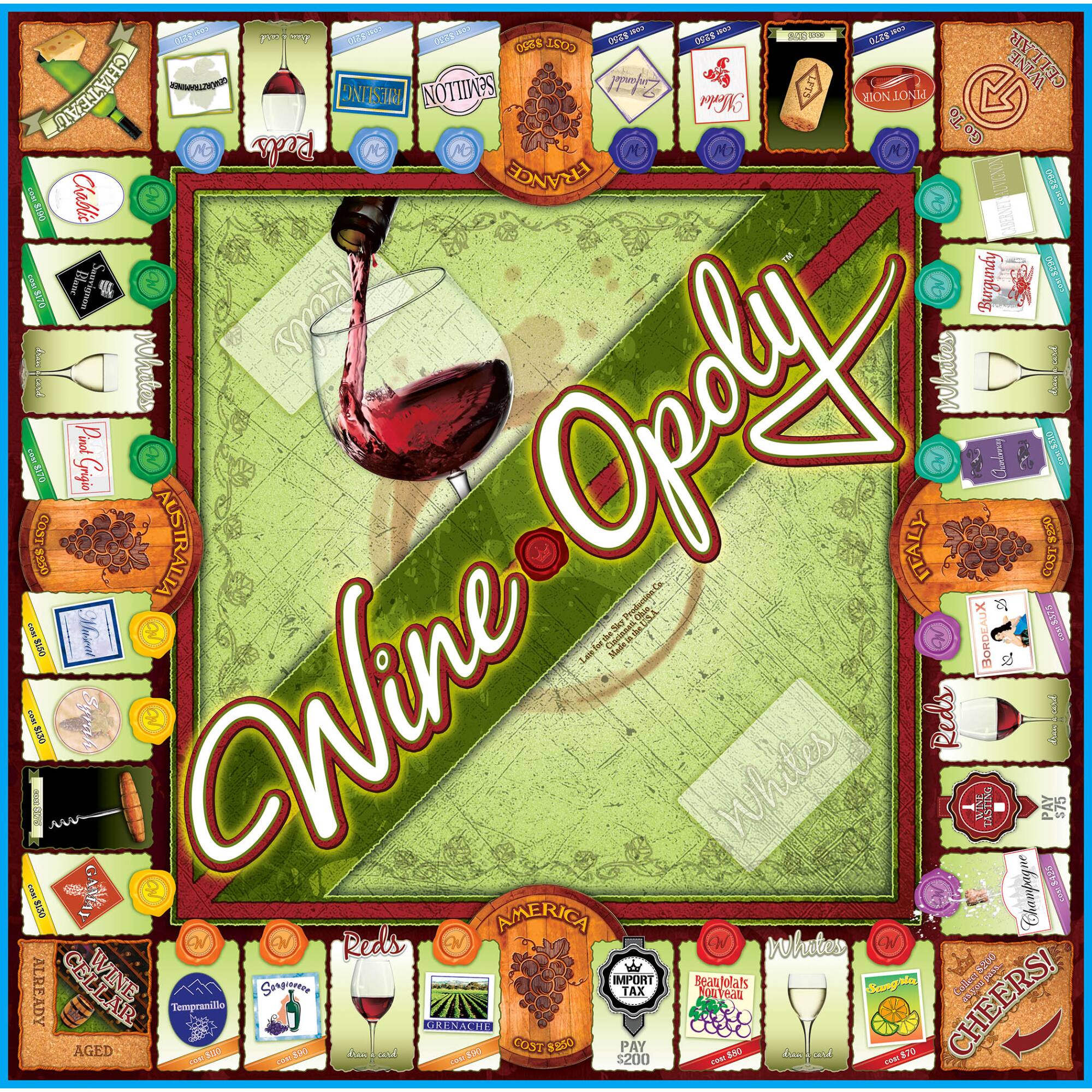 Late For The Sky Wineopoly Game